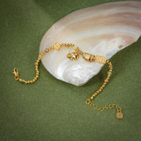 Bracelet perlé TANGPEI pour femme avec pendentif éléphant doré, en alliage et pierres, bijoux de mode
