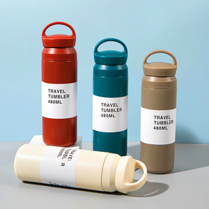 Tasses à café isothermes à double paroi personnalisées avec logo, 350 ml et 500 ml, en acier inoxydable, avec couvercle, Kintos - Product Image 1