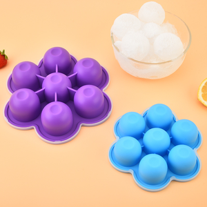 Contenedor de Almacenamiento de Alimentos de Silicona Homeplus con <span class=keywords><strong>7</strong></span> Cavidades, Molde de Silicona para Huevos, Bandeja de Hielo de Silicona con Tapa Transparente - Product Image 3