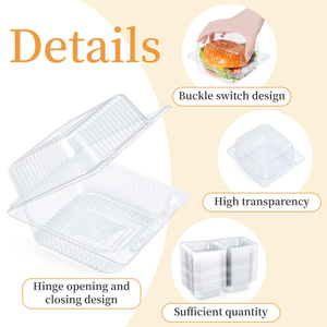 กล่องเค้ก PET ขนาด 8x8x3 นิ้ว - Product Image 3