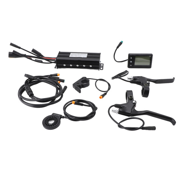 Electric Bicycle Controller Display Kit Multifunction 30A Waterproof Controller Instrument with S866 Display for 24V 36V 48V 100