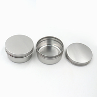 Conteneur d'huile capillaire en aluminium 60g Cire capillaire Gel Huile Emballage de maquillage vide Pot en métal Récipients d'emballage 50g