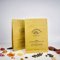 Sacs d'emballage alimentaire refermables en papier kraft PE PET biodégradable et recyclable, design personnalisé, respectueux de l'environnement, pour les entreprises