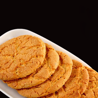 Biscuits artisanaux sans gluten, bio, sains, personnalisés OEM, shortbread au beurre, pêche croustillante
