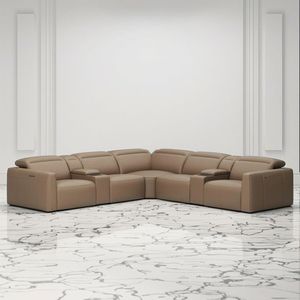 L-hình dạng Modular da chính hãng hiện đại cắt Recliner sofa Set với tính năng mở rộng cho khách sạn biệt thự phòng tập thể dục & Mall sử dụng - Product Image 2