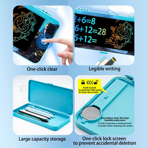 어린이 펜 케이스 지울 수있는 LCD 쓰기 태블릿 방수 필통 디지털 드로잉 보드 - Product Image 4
