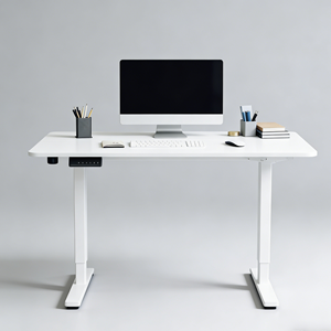 PRORIALS <span class=keywords><strong>Bureau</strong></span> <span class=keywords><strong>d</strong></span>'<span class=keywords><strong>angle</strong></span> robuste à moteur unique et réglable en hauteur pour petite bibliothèque domestique, station <span class=keywords><strong>d</strong></span>'enregistrement et de podcast, anti-vibration - Product Image 1