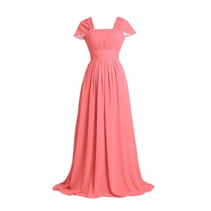 Vestidos de Dama de Honor Elegantes y Personalizados de Encaje Casual con Cuello en V, Corte en A, Maxi, Ecológicos, sin Espalda y Transpirables para Mujer - Product Image 3