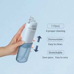 Flosser Dental de agua eléctrico inalámbrico portátil 360 rotación 180 ML tanque de agua 3 modos IPX7 impermeable 360 rotación Oral - Product Image 2