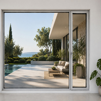 Ventana Abatible de Aluminio con Rotura de Puente Térmico ALUFRONT, con Marco Visible Reducido, para Villas Modernas y Edificios Residenciales