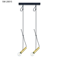Lámpara Colgante LED de Metal Moderna y Minimalista para Decoración del Hogar, Cocina, Comedor