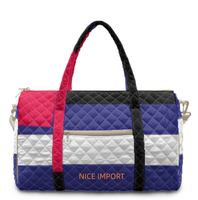 Sac de voyage matelassé grand format Leather Pride Rainbow, sac de week-end portable avec poches zippées, sac de sport pour le travail