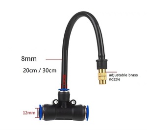 2024 Новая бесплатная Гибка 20 см 30 см медная насадка для тумана универсальная Распылительная насадка для сада патио - Product Image 3