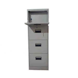 Metal Office <b>File</b> Cabinets 4 <b>Drawer</b> Steel Filing Cabinet with Safe Box Inner - Product Image 1