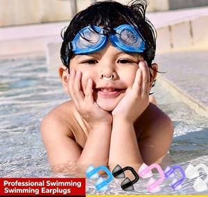 Pinza Nasal para Niños para Nadar, Tapón Nasal Universal en Forma de U para Niños, Evita que el Agua se Inture en las Vías Respiratorias - Product Image 3