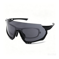 Lunettes de sport cyclisme semi-cerclées TR90 PC UV400 anti-buée légères avec plaquettes nasales ajustables et insert optique – Randonnée, OEM personnalisé