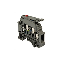 Nouveau connecteur de rail DIN 3246434 Borniers de rail DIN TB 4-HESILED 24 (5X20) I Bornier de fusible Connecteur d'alimentation