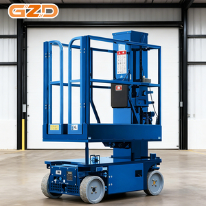 במת הרמה טלסקופית קלה GZD גובה 4.8 מטר, כושר נשיאה 227 ק\\\"ג, מנוע חשמלי 1.3 קילוואט, מעלית זרוע טלסקופית - Product Image 1