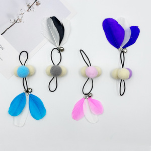Feather <b>Cat</b> <b>Toy</b> With Pom Pom And Feather Replacement Head For <b>Cats</b> <b>Interactive</b> Pet <b>Toy</b> - Product Image 3