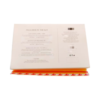 Boîte d'emballage personnalisée pour faux cils avec rabat articulé, coffret cadeau pour kit de cils avec insert en papier et séparateurs en plastique à changement progressif