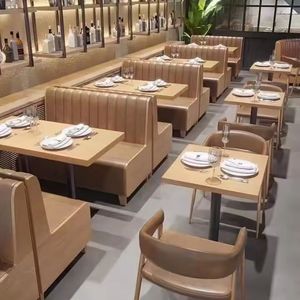 Nuevo diseño, muebles para restaurante, cafetería, tienda de hamburguesas, Bar, KTV, <span class=keywords><strong>Club</strong></span>, sofá de terciopelo, cabina seccional, asientos - Product Image 4