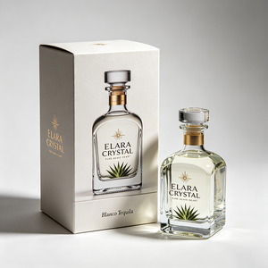 Boîte d'emballage extérieure professionnelle pour bouteille d'alcool artisanal en papier pliable, impression OEM ODM, argentée, pour <span class=keywords><strong>Tequila</strong></span> <span class=keywords><strong>Blanco</strong></span> - Product Image 2