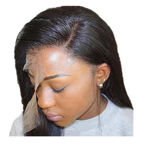 Onda de cuerpo recto con onda profunda, cutícula de onda de agua, cabello humano alineado de oreja a oreja, cierre Frontal de encaje de seda Invisible fino - Product Image 1