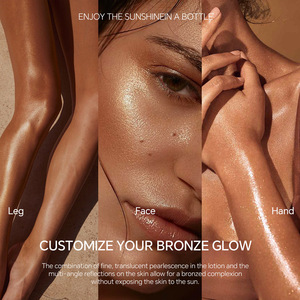 Etiqueta privada, venta al por mayor, maquillaje, contorno líquido, tres fuerzas, esencia autobronceadora, emulsión, gotas de bronceado sin sol facial - Product Image 3