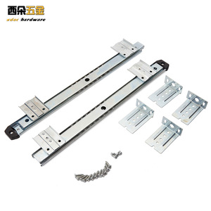 Xdoc Hardware Drawer Slide 1.2mm Silent Keyboard Tray Rail For Office Desk 31-50kg Load Capacity - Product Image 1