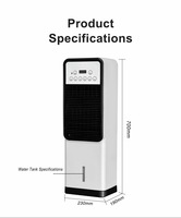 Ventilateur Rafraîchisseur d'Air Portable Économe en Énergie et Silencieux avec Compartiment à Glace pour Maison, Bureau et Extérieur – Refroidissement Rapide – Meilleures Ventes d'Été