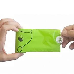 Disposable Eco Friendly Drawstring Dog Poop <b>Bag</b> Biodegradable Plastic <b>Compostable</b> Biodegradable Corn Starch Dog Poop <b>Bag</b> - Product Image 1