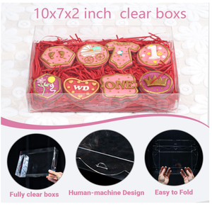 Rõ Ràng Nhựa Sô Cô La Hộp 12Pcs <span class=keywords><strong>Macaron</strong></span> Cookie Bánh Cho Giáng Sinh Valentine Của Mẹ Ngày Cho Thực Phẩm Khoai Tây Chiên Thực Phẩm Đóng Hộp - Product Image 6
