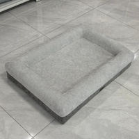 ETRIP PET Vente en gros Lit pour chien orthopédique de luxe avec logo personnalisé, lavable, avec fond antidérapant, en mousse à mémoire de forme