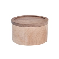 Mini mallette de rangement ronde en bois pour mariage bibelot porteur boîtes à pilules élégant conteneur en bois pour petits objets