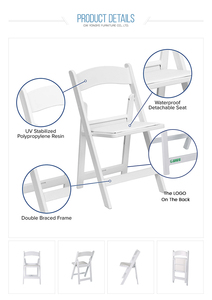 White/Black/<strong>Mahogany</strong> <strong>Dining</strong> /wedding/resin Folding <strong>Chair</strong> for Sale - Product Image 3