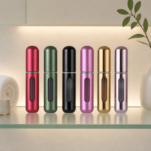 Multi Color <b>5ml</b> Aluminum Mini <b>Perfume</b> Atomizer <b>Bottle</b> Refillable Fragrance Liquid Spray <b>Bottle</b> for Travel Set - Product Image 1