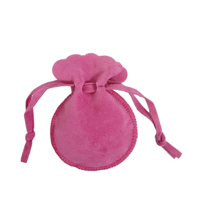 Sacs à bijoux en forme de calebasse, pochettes doubles en velours avec cordon de serrage, pour rangement de colliers et bracelets, estampage à chaud - Product Image 4