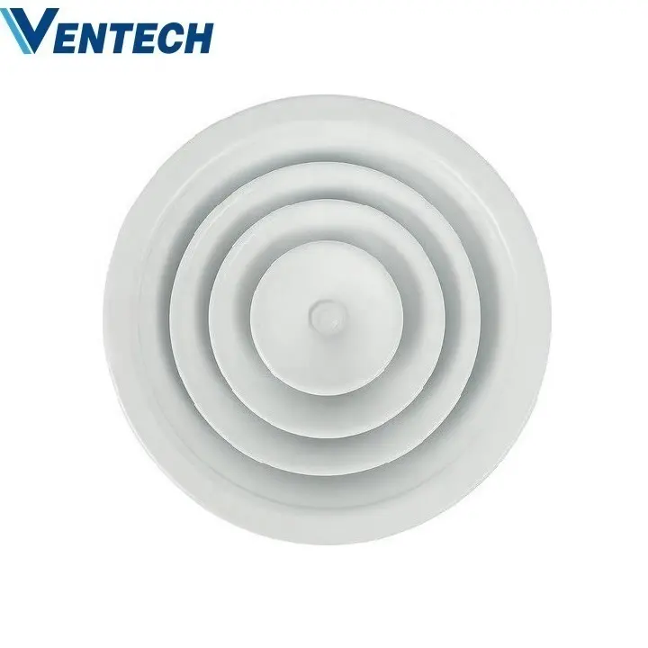 Ventech Fabriek Produceren Aluminium Ronde Diffuser Ventilatie Systeem Ronde Diffuser Voor Hvac