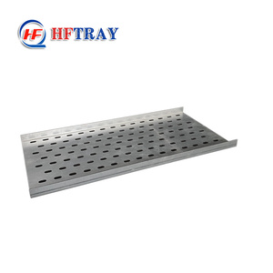 Système de gestion des câbles de construction 100 mm 50 mm, chemin de câbles perforé industriel galvanisé à chaud robuste pour extérieur - Product Image 1