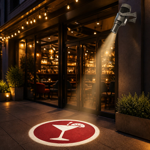 IP67 Outdoor Commercial <b>LED</b> Brand Logo Gobo Projection <b>Light</b> With Rotatable Focus and Remote for Cafe Bakery - Product Image 4