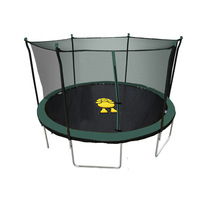 Trampolín de 14 Pulgadas para Adultos, Cama Elástica Comercial, Trampolín Infantil para el Hogar, Trampolín Familiar con Red de Seguridad, Plegable, de Acero, para Fitness