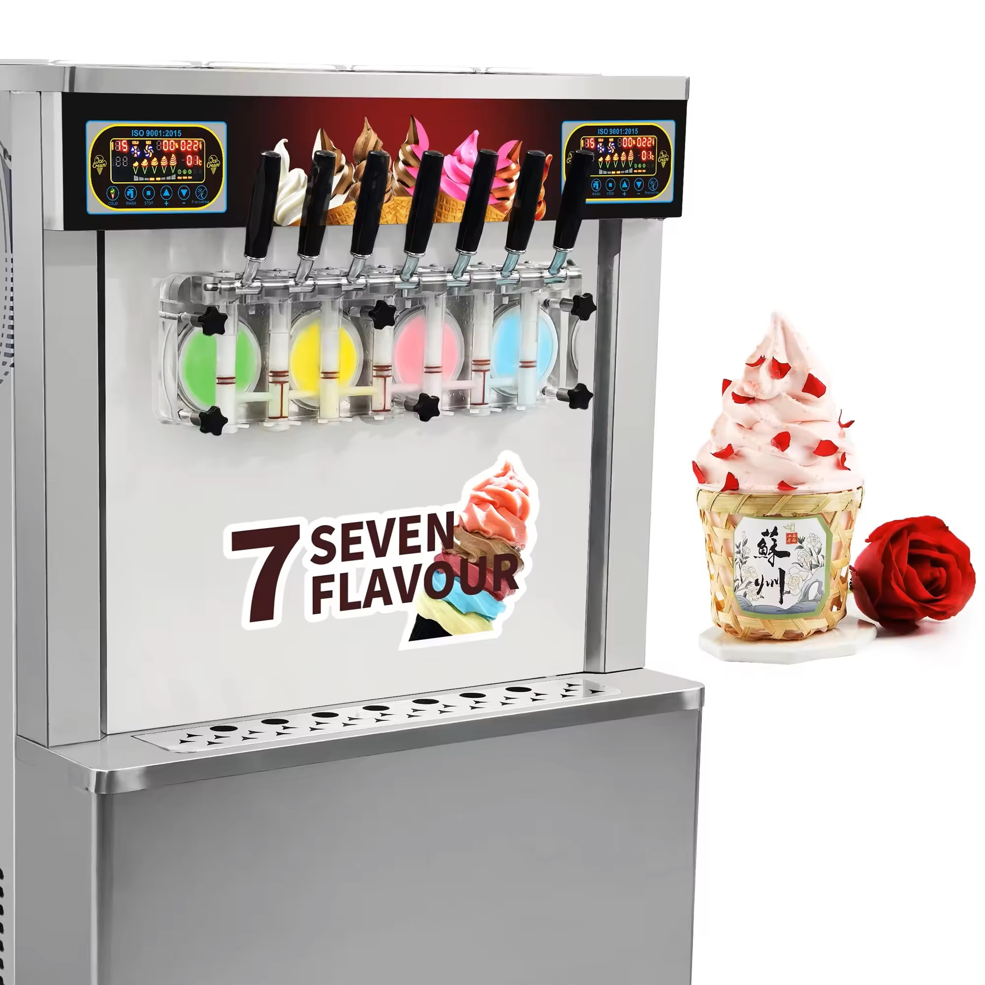 6 flavor ice cream machine