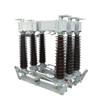 Sectionneur extérieur haute tension Minrong GW4-110kV, isolateur triphasé 110kV 50Hz pour substation industrielle en acier