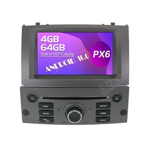 プジョー4072004-2010GPSナビゲーション用AndroidタッチスクリーンカービデオラジオステレオDVDプレーヤーマルチメディアシステム