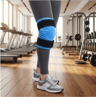 Attelle de genou ajustable réutilisable pour thérapie musculaire par compresse chaude ou froide, récupération post-entraînement, soulagement des gonflements