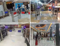 Tourniquet à balançoire à moteur longue durée de vie, prend en charge plusieurs dispositifs de reconnaissance, entièrement automatique pour supermarché - Zento