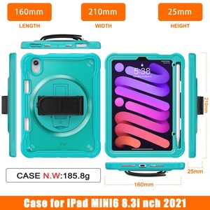 360 độ xoay Tablet gồ ghề trường hợp đối với <span class=keywords><strong>iPad</strong></span> mini6 8.3inch bìa với Bút Chì Chủ - Product Image 6