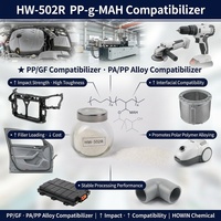 Résine PP-g-MAH, alliage PP, polypropylène modifié par impact, greflé avec des additifs d'anhydride maléique, matériaux plastiques pour PA6/PA66