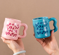Tasse en céramique classique, mug souvenir, tasse à eau et à café pour étudiants et couples, cadeau de la Saint-Valentin, thermique, anti-fuite