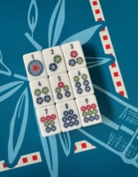 2026 Desain Naga Bunga Vintage Baru yang Lucu 160pcs Set Mahjong Akrilik Amerika Hadiah Unik untuk Pecinta Permainan Budaya
